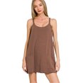 thumbnail image 1 of Women's Cami Mini Dress with Built in Romper Liner Summer Dress with Pockets and Stretch 95% Cotton 5% Spandex, 1 of 4