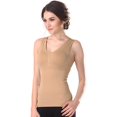 thumbnail image 1 of Women’s Cami Shaper Tank Top with Built in Bra Removable, 1 of 7