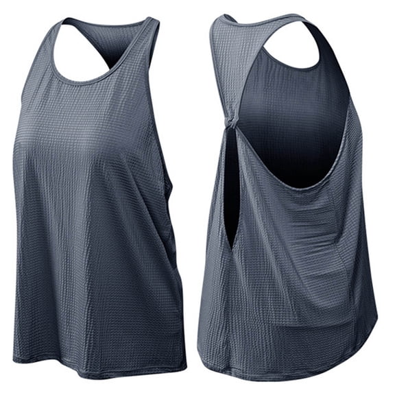 Women's Camisole Tank Tops Running Athletic Sports For Breathable Hollow Out Summer Casual Basic Slim Fit Top Shirt Clothes