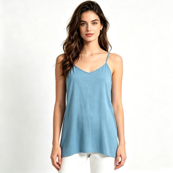 Women's Camisole Tank Tops Spaghetti Strap Sleeveless Basic Cami Top Undershirts