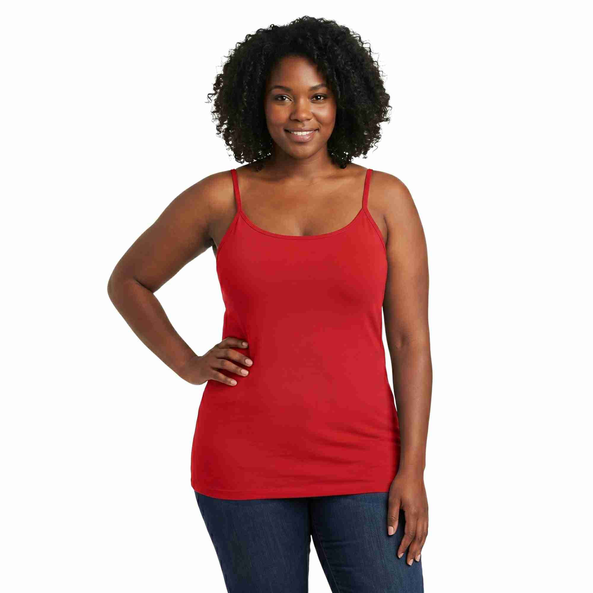 トップス S layered camisole 1 COUVER Women's Adjustable Spaghetti Strap Camisole Top Oat 1-Pack