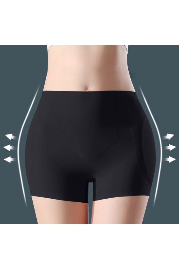 Women's Camisoles & Tanks Ladies' Solid Color Flat Angle Buttock Lifting Artifact Buttock Latex Pad Buttock Shaping,Black Women's Panties L