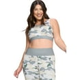 thumbnail image 1 of Women's Camo Activewear Sports Bra, Light Grey, XL, 1 of 5