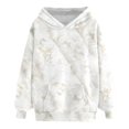 thumbnail image 1 of Women's Camo Print Hoodies Oversized Long Sleeve Trendy Maple Leaf Print Sweatshirts with Pockets Fall Winter Streetwear Tops, 1 of 3