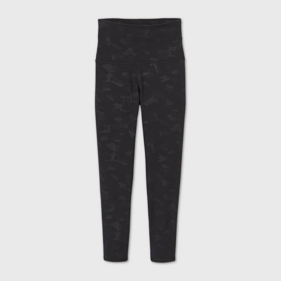 Women's Camo Print Premium Ultra High-Waisted 7/8 Leggings 23" - All in Motion Black S