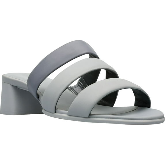 Women's Camper Katie Heeled Strappy Slide Grey Calfskin/Nubuck 40 M