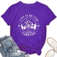 thumbnail image 1 of Women's Campfire T-Shirt – Life is Better at The Campfire Graphic Tee, Funny Camping Shirt for Outdoor Life, Family Trips, Campers, 1 of 5