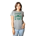 thumbnail image 1 of Women's Camping is In Tents T Shirt Funny Intense Camping Shirt for Women Womens Graphic Tees, 1 of 7