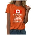 thumbnail image 1 of Women's Canada Flag T Shirt Stylish Design with National Pride Print, 1 of 3