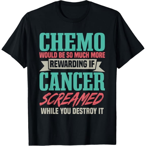Women's Cancer Awareness T-Shirt - Black - Small - Short Sleeve - Crew Neck - Regular Fit - Unisex-Adults