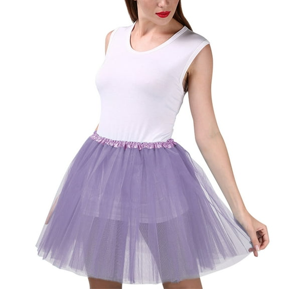 Women's Candy Color Multicolor Skirt Puff Petticoat Short Flirty Stylish Fashionable Comfortable Summer Casual Outfit