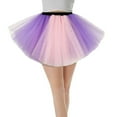 thumbnail image 1 of Women's Candy Color Multicolor Skirt, Support Half Body Puff Petticoat Colorful Small Short Skirt, 1 of 3