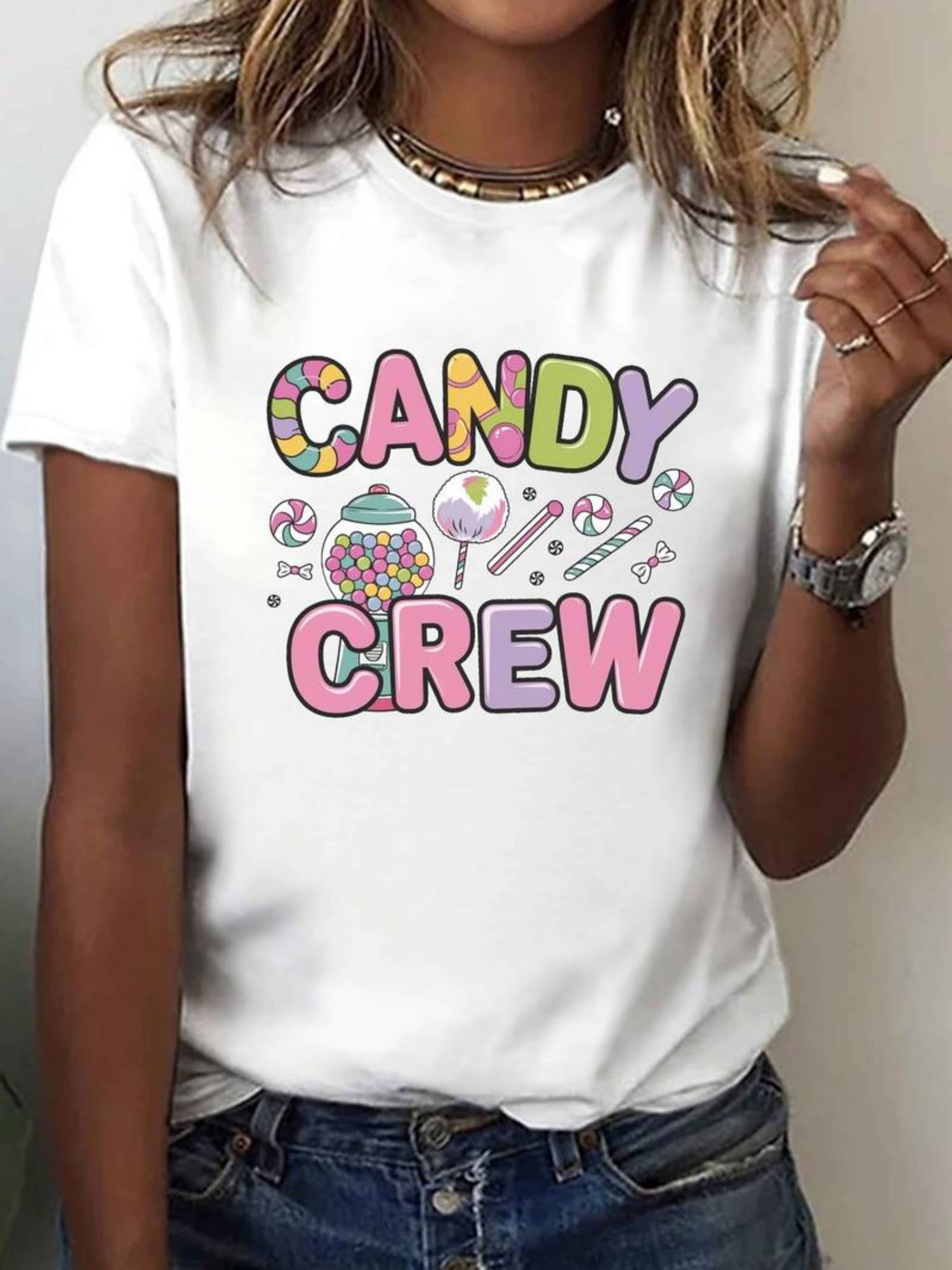 Candy Print Long Sleeved T-shirt