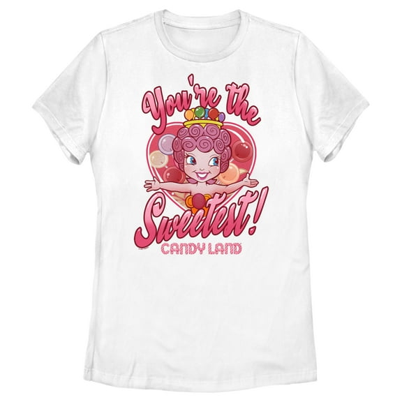 Women's Candy Land You're the Sweetest Graphic Tee White 2X Large