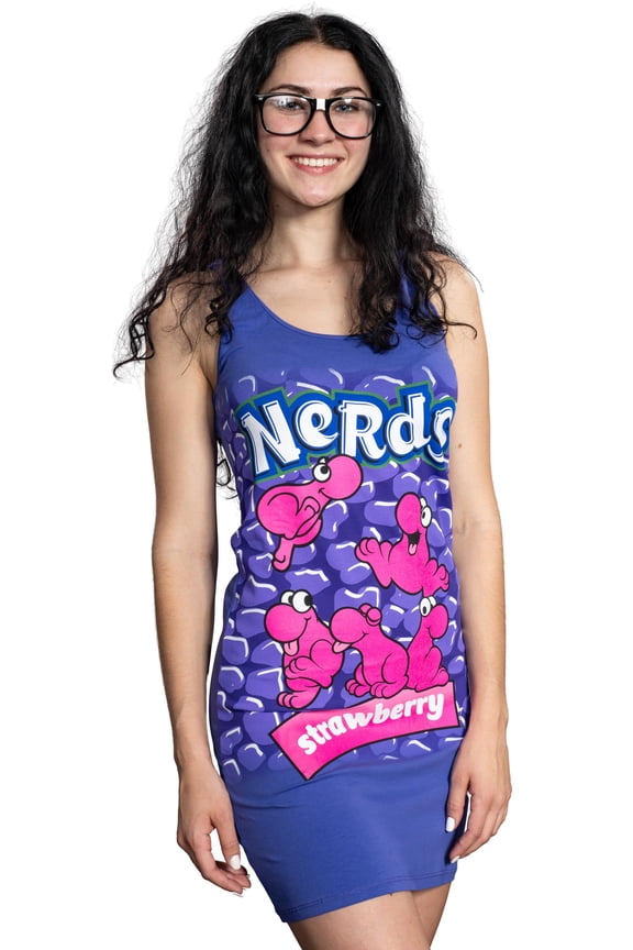 Women’s Candy Tank Dress Halloween Costume Cosplay Blue, Purple, and Pink Fun Colorful Outfit for Costume Parties