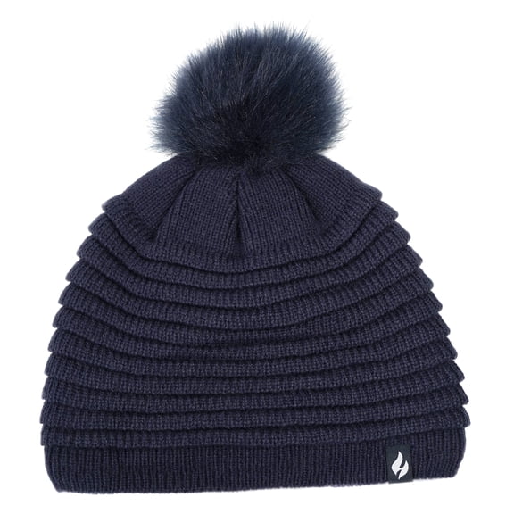 Women's Cannes Ribbed Hat With Pom Pom
