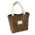 thumbnail image 1 of Women's Canvas Bags Shoulder tote Handbag for Commuters and Students, Multi-Functional Striped Design, Lightweight and Durable Fabric with Reinforced Stitching, 1 of 7