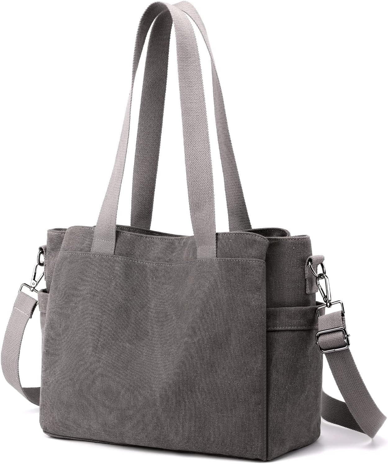 Women's Canvas Crossbody Handbag Tote,Multi-compartment Handbag