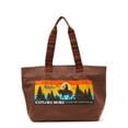 thumbnail image 1 of Women's Canvas Explore More Tote Bag, Mahogany, 1 of 5