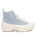 thumbnail image 1 of Women's Canvas Platform High-Top Sneakers By XTI_170803_Light/Pastel Blue, 1 of 1