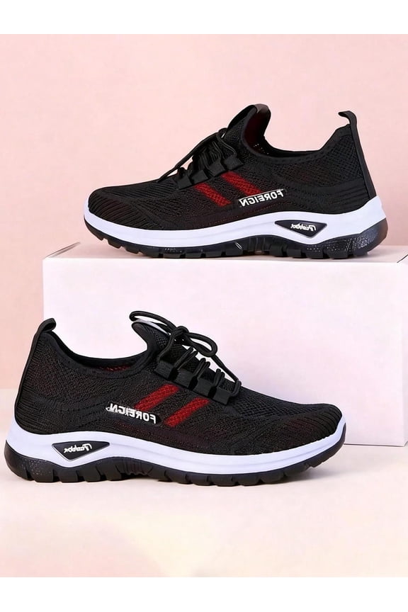 Women's Canvas Shoes with Stitching Letter, Colorblock Design for Outdoor Hiking, Tennis Travel, Casual Party - Fashionable Women's Sports Shoes 2026