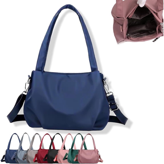 Women's Canvas Shoulder Tote Bag, Large Travel Purse, Casual Lightweight Fashionable
