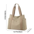 thumbnail image 1 of Women's Canvas Tote Bag, Large Capacity Shoulder Bag for Work Travel and Shopping, Durable and Stylish Carryall Tote with Reinforced Handles, Casual Everyday Bag for Women, 1 of 5
