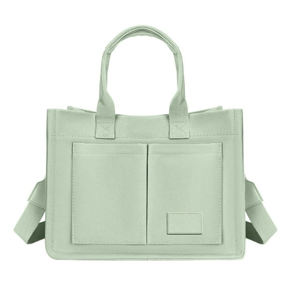 Women's Canvas Tote Bag, Large Crossbody Purse for Work, Travel, Gym and More, Green