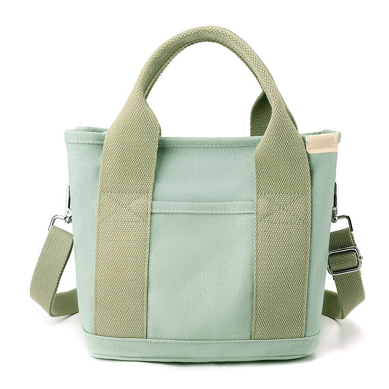 Green canvas clearance purse
