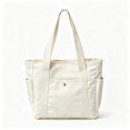 thumbnail image 1 of Women's Canvas Tote Bag with Multiple Pockets, Large Capacity Shoulder Handbag for Work, School, Travel and Everyday Use, 1 of 10