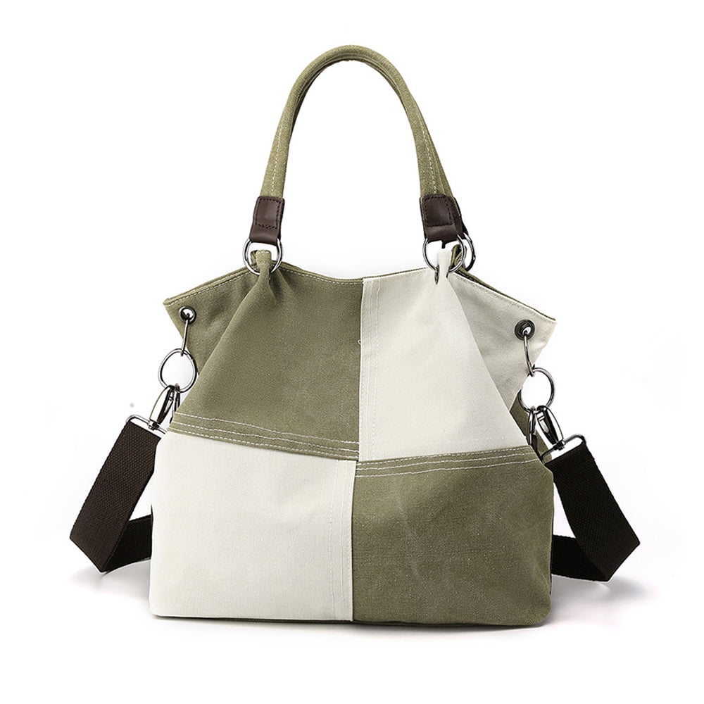 Women's Canvas Tote Purses Work Shoulder Crossbody Bag