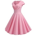 thumbnail image 1 of Women's Cap Sleeve 1950s Retro Vintage Cocktail Swing Dresses with Pocket, 1 of 3