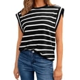 thumbnail image 1 of Women's Cap Sleeve Tank Top Crew Neck T Shirts Loose Fit Basic Summer Casual Tee Tops, 1 of 5