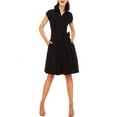 thumbnail image 1 of Women's Cap-Sleeve Woven Shirt-Dress, 1 of 1