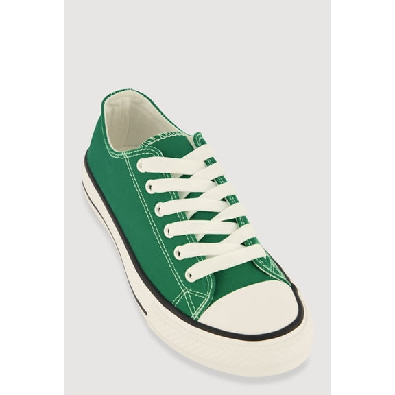 Women's Cap Toe Low Top Lace Up Sneakers