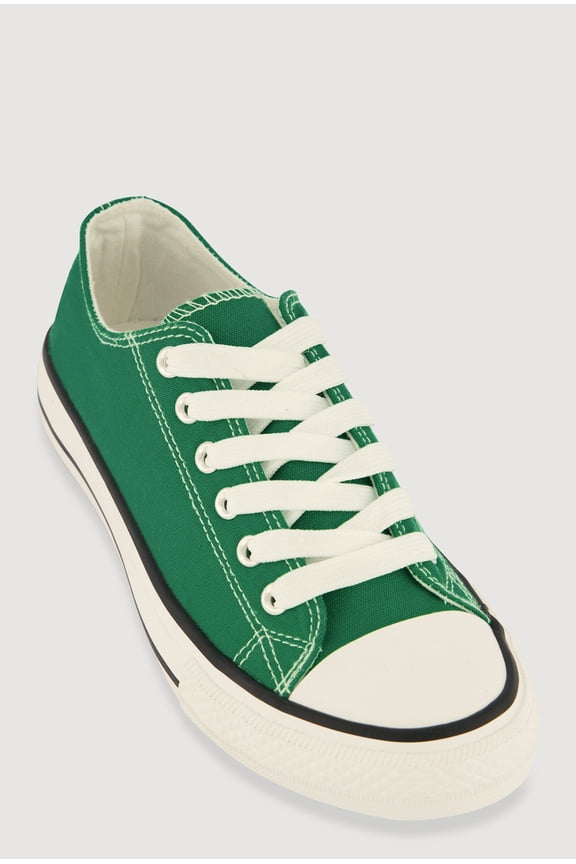 Women's Cap Toe Low Top Lace Up Sneakers