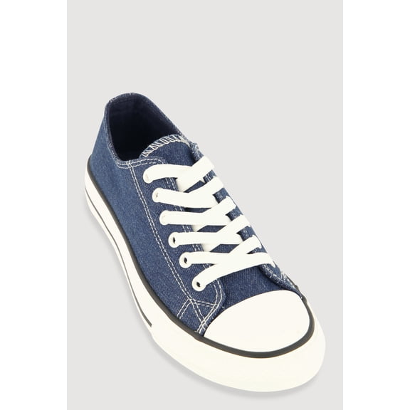 Women's Cap Toe Low Top Lace Up Sneakers