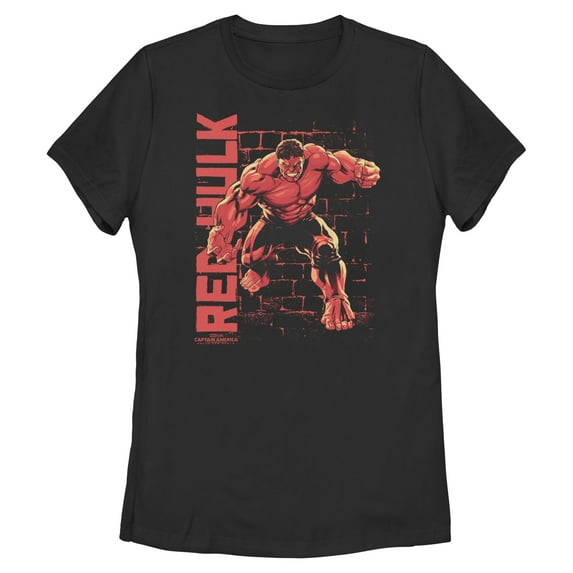 Women's Captain America: Brave New World Red Hulk Poster Graphic T-Shirt