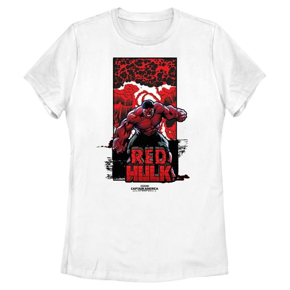Women's Captain America: Brave New World Red Hulk Poster Graphic T-Shirt