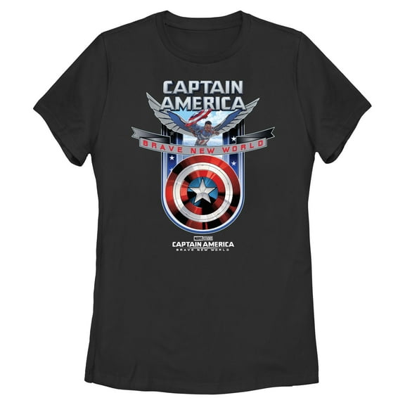 Women's Captain America: Brave New World Shield Logo  Graphic T-Shirt