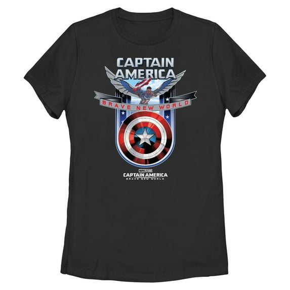 Women's Captain America: Brave New World Shield Logo Graphic T-Shirt