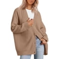 thumbnail image 1 of Women's Cardigan 2023 Open Front Oversized Button Lightweight Sweaters V Neck Loose Cardigans Knit Outwear, 1 of 8