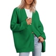 thumbnail image 1 of Women's Cardigan 2023 Open Front Oversized Button Lightweight Sweaters V Neck Loose Cardigans Knit Outwear, 1 of 14