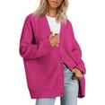 thumbnail image 1 of Women's Cardigan 2023 Open Front Oversized Button Lightweight Sweaters V Neck Loose Cardigans Knit Outwear, 1 of 14