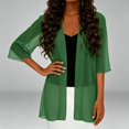 thumbnail image 1 of Women's Cardigan Daily Outerwear Colored Sun Protective Jacket Scarf, 1 of 4