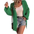 thumbnail image 1 of Women's Cardigan Knit Sweater OutwearCasual Loose Lantern Long Sleeve Cardigans Fashion Solid Color Open Front Outwear Jackets, 1 of 5