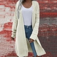 thumbnail image 1 of Women's Cardigan Mid Length Style Cardigan Sweater Coat Autumn And Winter Corded Cardigan Women Sweater Jacket Cardigan Warm Cardigans for Women Cardigan Tops for Women Women Cardigan Sweaters for, 1 of 4