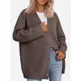 thumbnail image 1 of Women's Cardigan, New Cardigan Large Button Fashion Top, 1 of 5