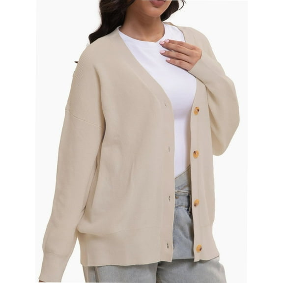 Women's Cardigan, New Cardigan Large Button Fashion Top