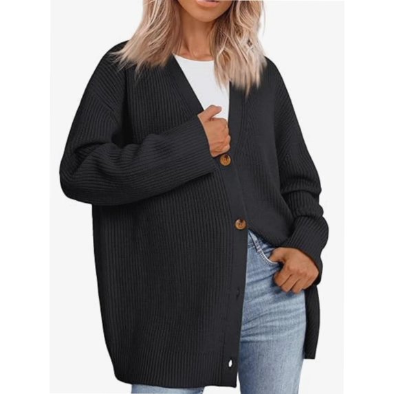 Women's Cardigan, New Cardigan Large Button Fashion Top
